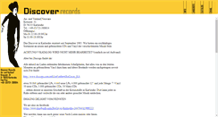 Desktop Screenshot of discover-records.de