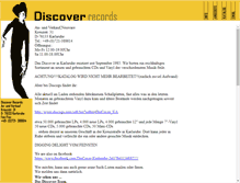 Tablet Screenshot of discover-records.de